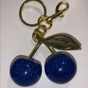 Glittery Cherry purse/bag charm Keychain